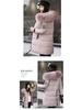 Women's Mid-Length 2024 Winter Cotton Coat with Large Fur Collar - European, American, and Korean Style, Plus Size, Thickened.