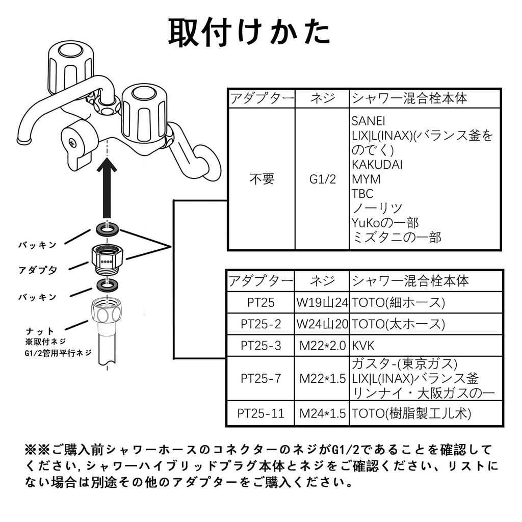 Mythtrail Shower Hose Adapter Mixer Tap Conversion Shower Hose Pipe Adapter with Gasket Gray with G1/2 (Compatible Taps)