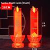 LED Electric Candle Light - Battery & Plug-in, Ideal for Home, Buddha Offering, or God of Wealth Lighting.