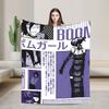 Chainsaw Man Reze Japanese Flannel Blanket  Soft Warm Throw Blanket for Outdoor Picnic Comfortable Bedspread Sofa Bed Cover