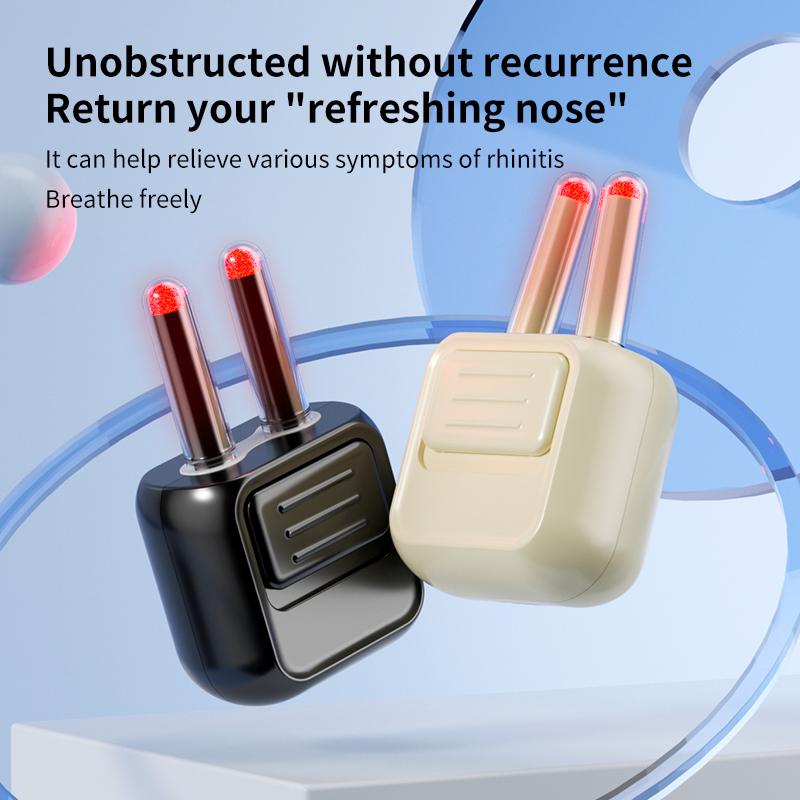 Red Light Infrared Nasal Therapy Device Rhinitis Machine Low Frequency Pulse Nose Massage Rechargeable Nose Therapy Instrument Wireless Design