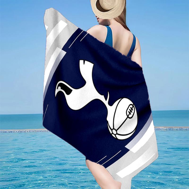 Toalla de Playa de Microfibra del Tottenham Hotspur Football Club, Ligera y de Secado Rápido, para Viajes de Verano, Esencial para la Playa, Piscina