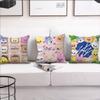 Kpop S-Skz-oo-S Cartoon cushion cover For Pillow Sofa Printing Decoration Room Home Office Coffee Shop Car Nordic Simplicity