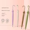 Modern Minimalist Curved Hook Handle 16-Rib Long Handle Fresh Style Umbrella, High Aesthetic Large Sun Protection Wind-Resistant Automatic Umbrella
