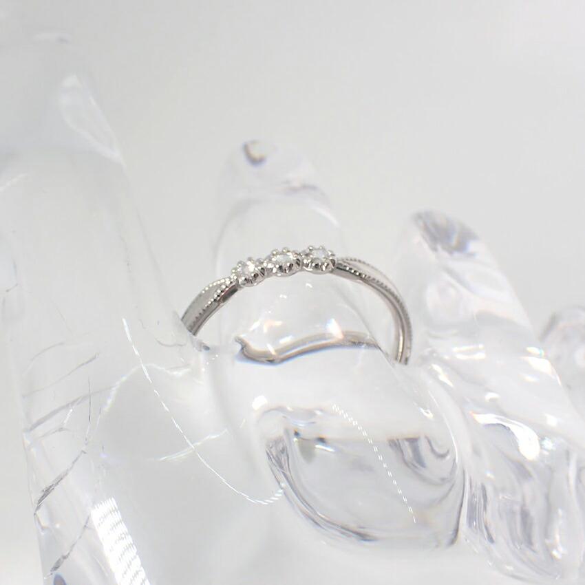 [Used] ete/ete PtPt900 rose cut diamond ring/No. 15/g453-68