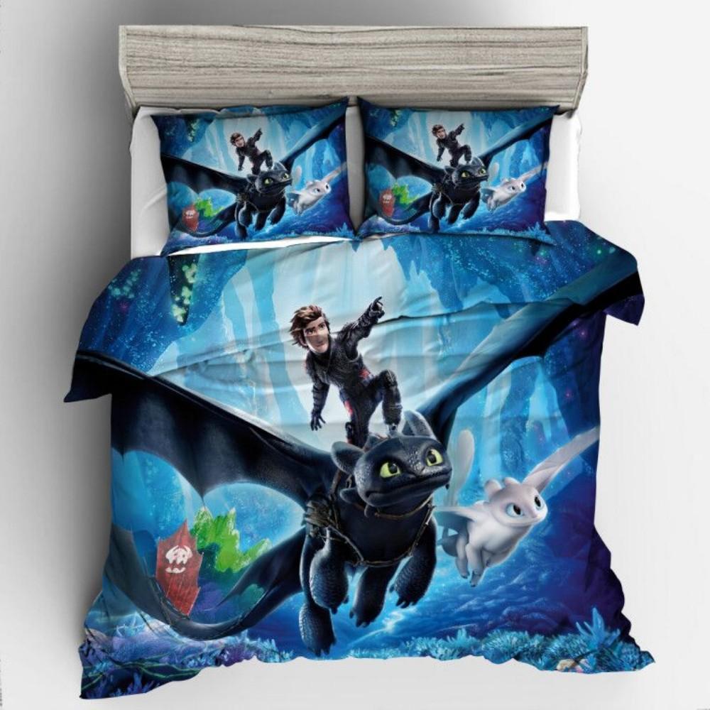 Movie Cartoon Animal 2021 New Three-Piece Quilt Cover