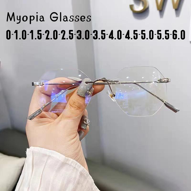 Finished Myopia Glasses  New Women Men Comfortable Square Student Short-sight Eyewear Prescription -0.5 -1.0 To -4.0 gafas