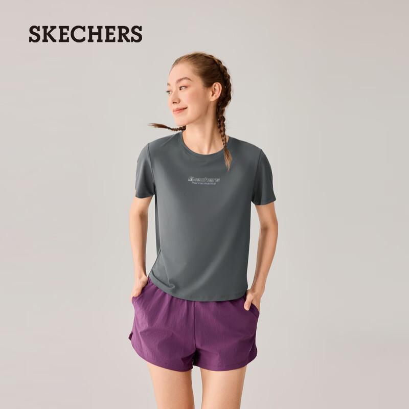 Skechers Women s Versatile Knit Short Sleeve T-Shirt P226W108 L
