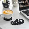 ALIOBC Silicone Coasters [2-Pack, 70mm Diameter] Stylish Car Drink Holder Mat Pattern, Non-Slip Car Cup Holder Coasters, Heat-Resistant, Waterproof,