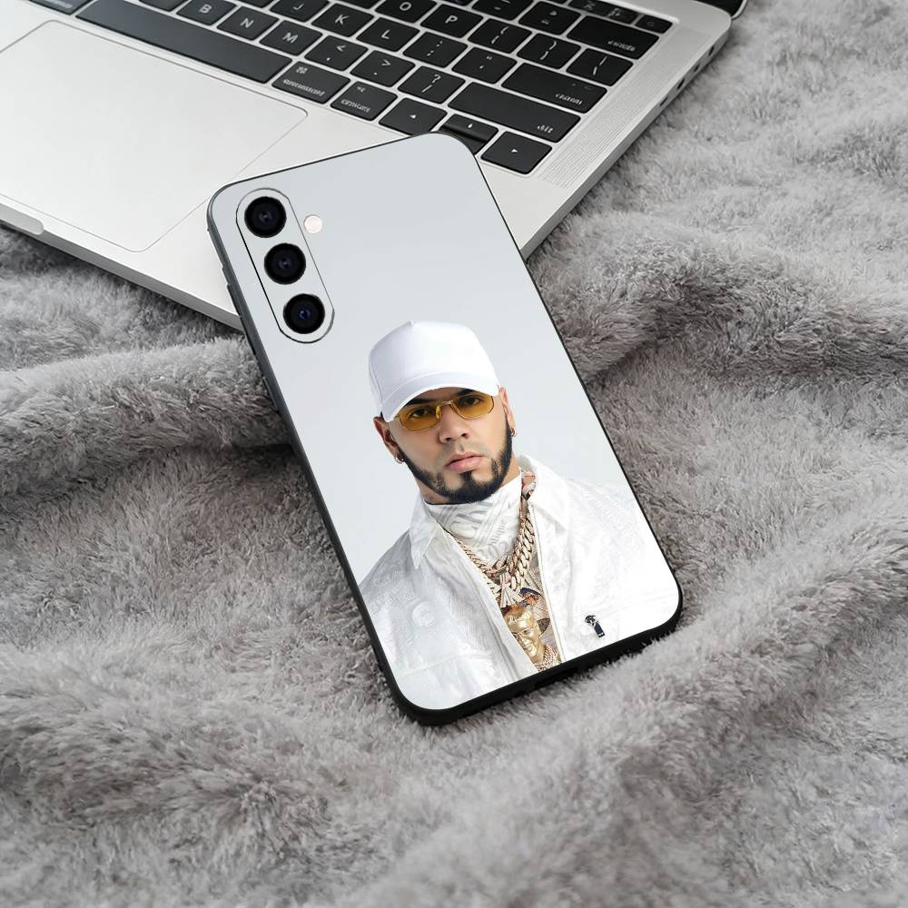Latin Trap- A-Anuel- A-A Soft Silicone phone Case for Samsung Galaxy A73/A71/A72/A70/A53/A52/A51 - Black