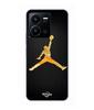 Case For Vivo Y35 4G Jordan Logo 23 Nike Basketball Golden Color Maniacase