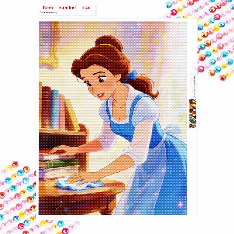 Disney Beauty and the Beast Belle Diamond Painting Art Kit Handmade DIY5D Home Decor Gift