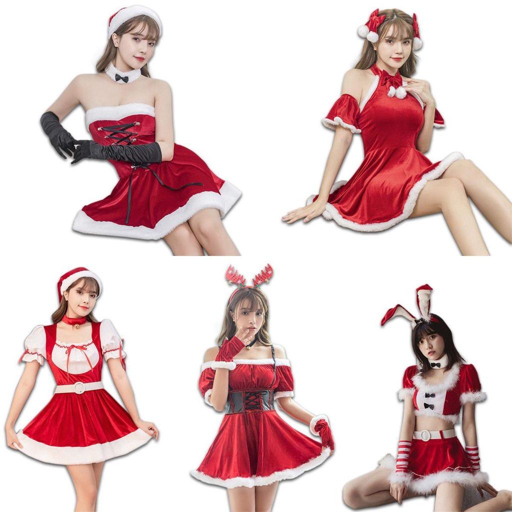 Adorable Feminine Christmas Costume Suit Offering Unique Bunny Girl Design