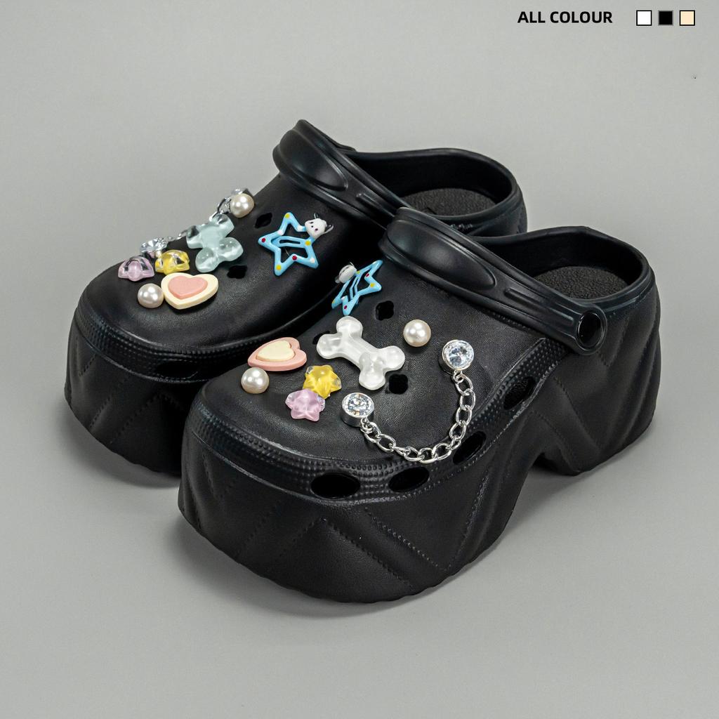 Women's Slippers 9CM High Platform Garden Fashion Clogs Shoes Women's Slippers Thick Bottom EVA Sandals Summer Girls Slippers