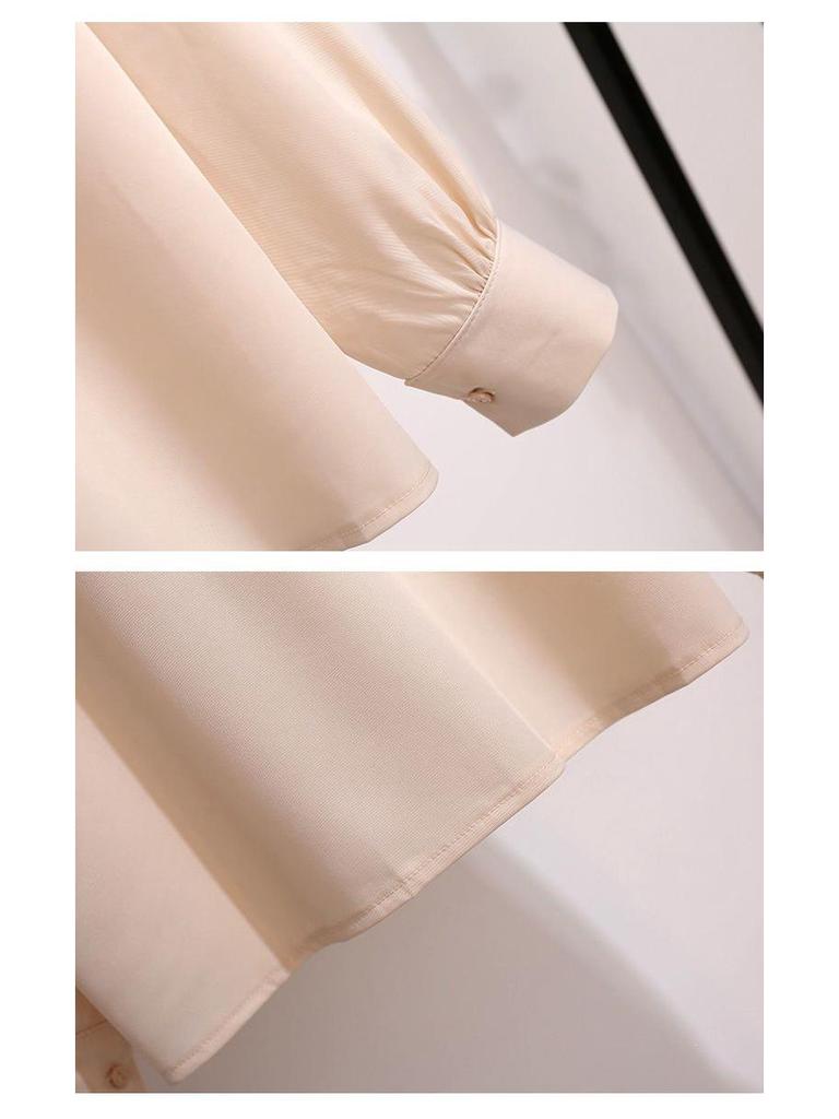 2026 Spring/Autumn Women's Korean Style Suit: Elegant Shirt & Skirt Two-Piece Set