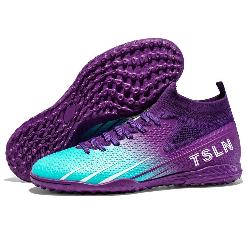

Football shoes men and women high-top youth artificial turf long nails broken nails training game shoes sports shoes 46