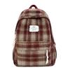 Schoolbag backpack 1011 new retro plaid autumn and winter backpack Japanese girl college student literary and versatile schoolbag