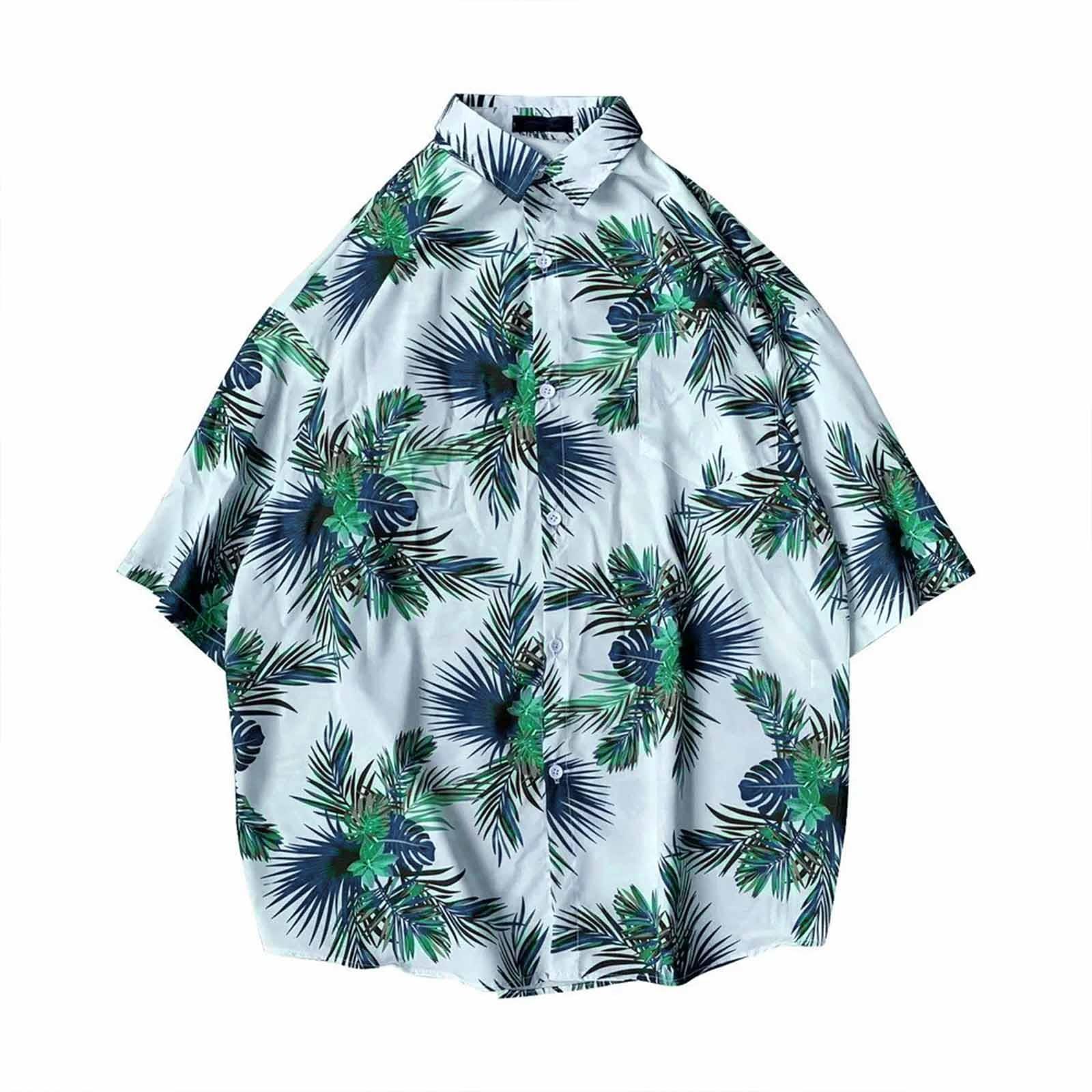 

Мужская рубашка с коротким рукавом с принтом «Отпуск» L белый