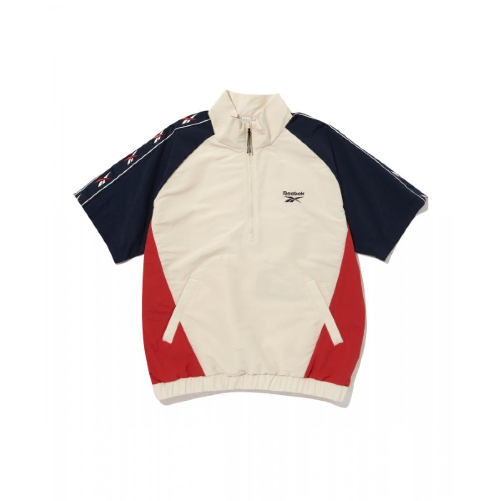 

Анорак с короткими рукавами REEBOK Vector Block Бежевый Темно-синий