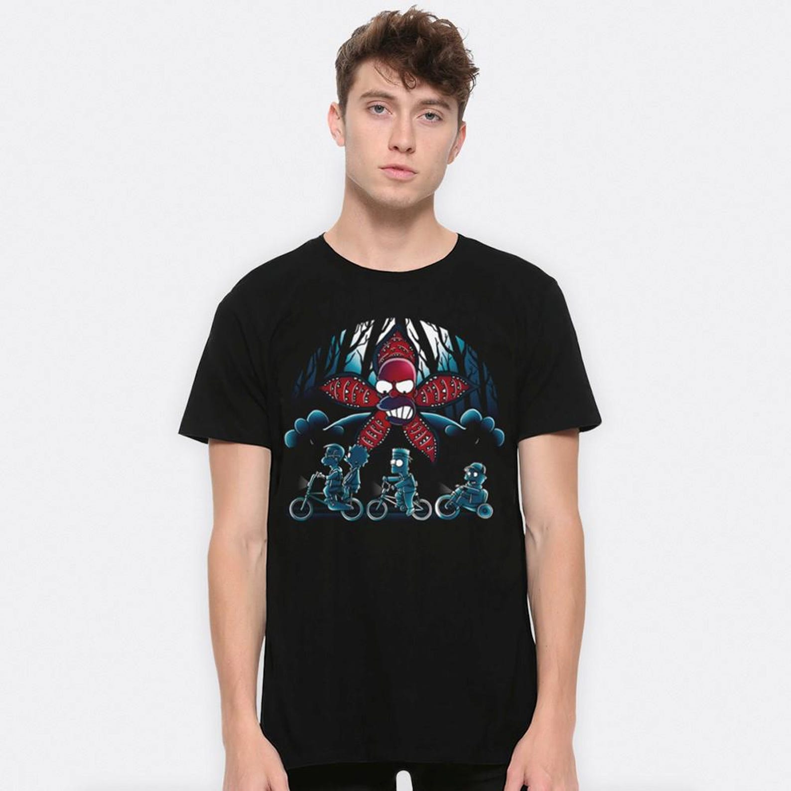 Homer Demogorgon Funny T-Shirt, Men s and Women s Sizes (STR-434200) M