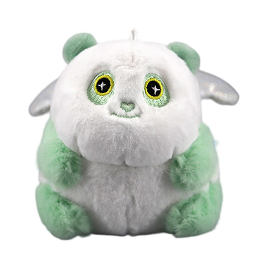 Playful Pandas Key Holder Accessory with Elegant Designs Vibrating Action Plush Bag Charm for Students and Couples