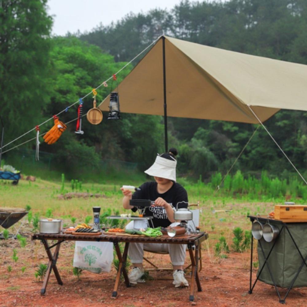 1 ks Kempingový mini skládací stolek Nerezový Venkovní Piknik BBQ Stolky na vařič Venkovní potřeby Přenosný Skládací Čajový stolek