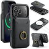 MAGKING K1 Series For iPhone 17 Pro Magnetic Case PC+TPU+PU Phone Cover with Card Holder