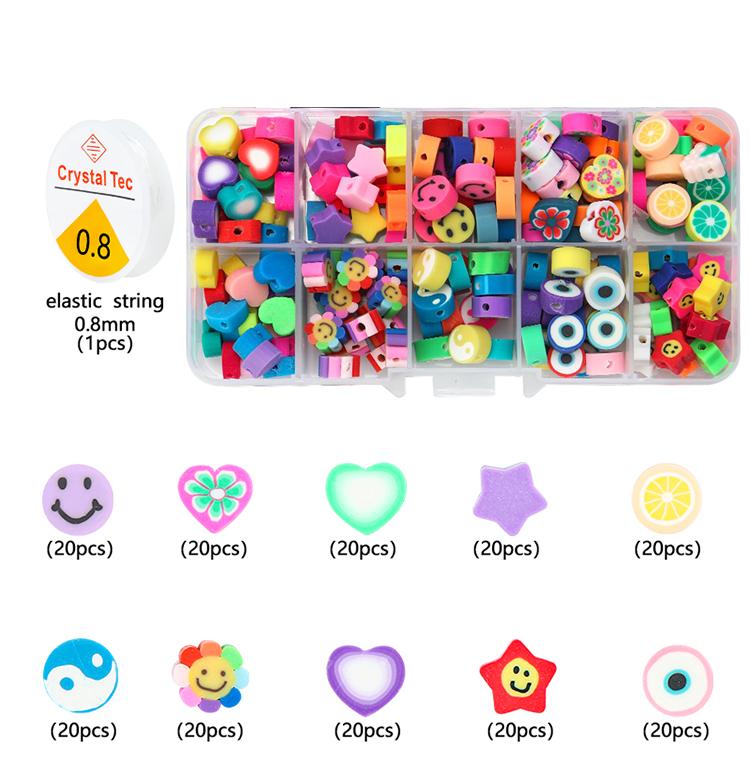 Polymer Clay Beads Box for Jewelry Making Accessories DIY Earring Bracelets Necklace Craft Jewelry Kits For Children Gift