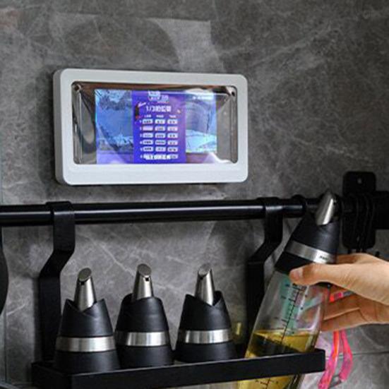 Držák na telefon do sprchy Nástěnný Vodotěsný Box na mobilní telefon s Vysoce citlivou dotykovou obrazovkou pro Koupelnu