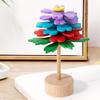 Creative Wooden Rotating Flower Decompression Toy