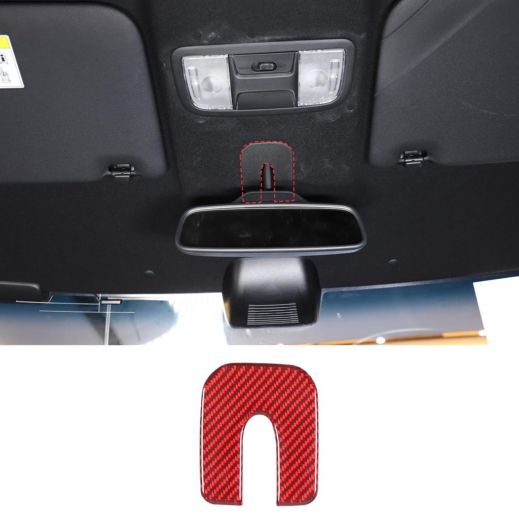 METYOUCAR Compatible with Honda Mirror Base Carbon Fiber Mirror Base Garnish Decorative Car Interior Custom N-BOX JF3/JF4 Stickers, Stickers, Stick-On