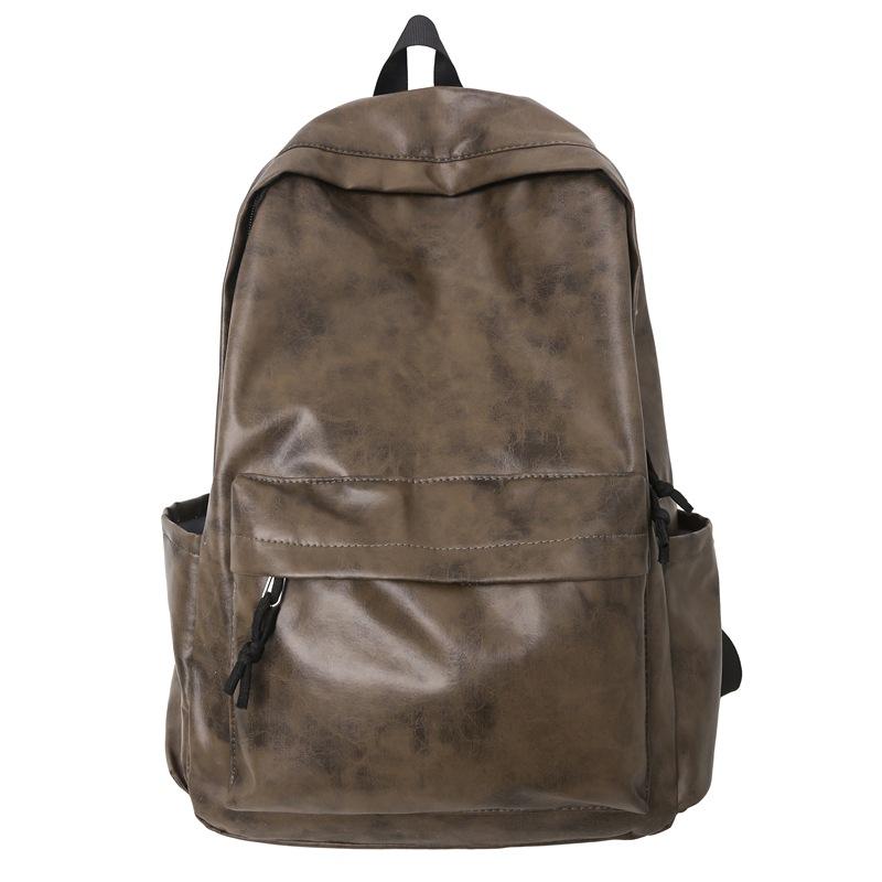 

Легкий и простой рюкзак, новый дорожный рюкзак большой вместимости, для мальчиков и девочек, школьный рюкзак для учеников средней и старшей школы кофейный