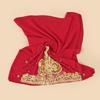 Ethnic Style Pearl Beaded Chiffon Headscarf with Rolled Edge