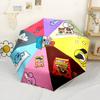 Bt21 Characters Collection Compact Travel Automatic Umbrella Folding Umbrella with 8 Ribs Foldable Design for Women/Men Outdoor Accessory