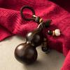 Sandalwood Gourd Keychain: Creative, Portable Pendant for Men & Women