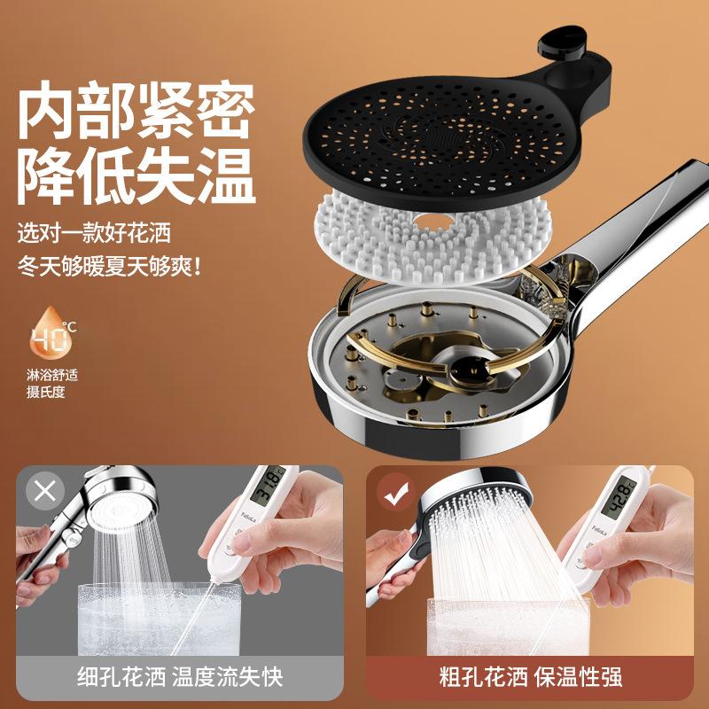 New 135mm Big Panel Shower 3 Modes Adjustable Water Saving Shower High Pressure Showerhead With Filter Bathroom Massage Shower