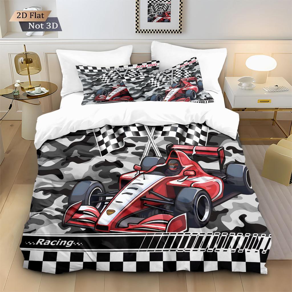 2/3pcs bedding set Digital Print Comfortable Duvet Cover for Home Bedroom Decoration, 1 Duvet Cover and 2pillowcase with Zippers