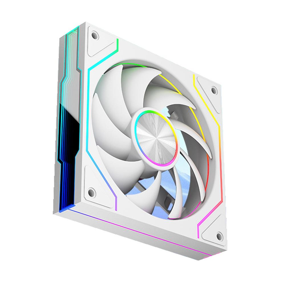 ARGB Infinitys Mirror 120mm Computer Case Fan High Performances Cooling PWM Adjustable Speed 600 1800RPM