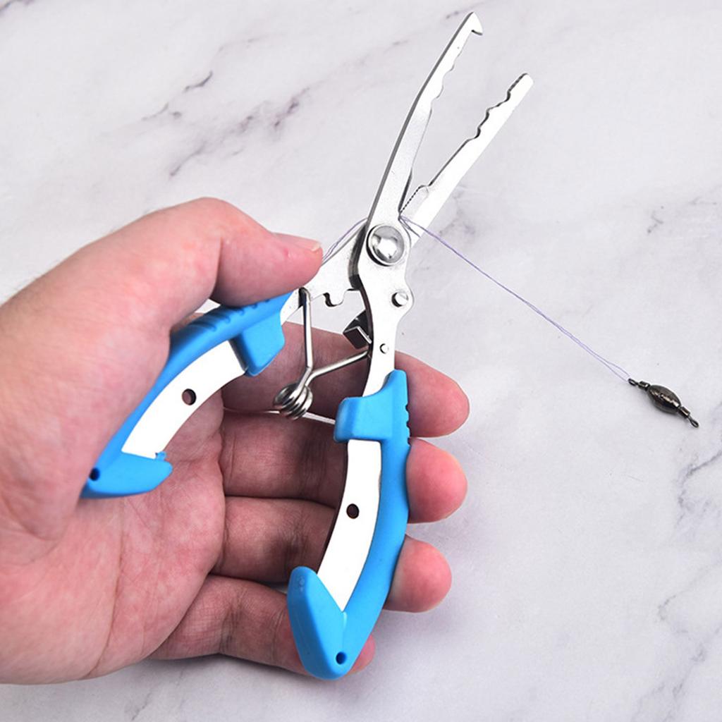 Portable Small Fishing Pliers Scissors Cutting Fish Line Tongs Stainless Steel Hook Remover Fish Line Cutter Easy To Use