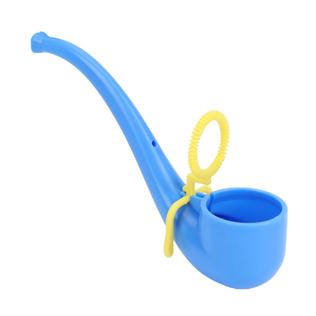 Soap Bubble Pipe Portable Reusable Vintage Bubble Blowing Pipe for Adult Kids Blue