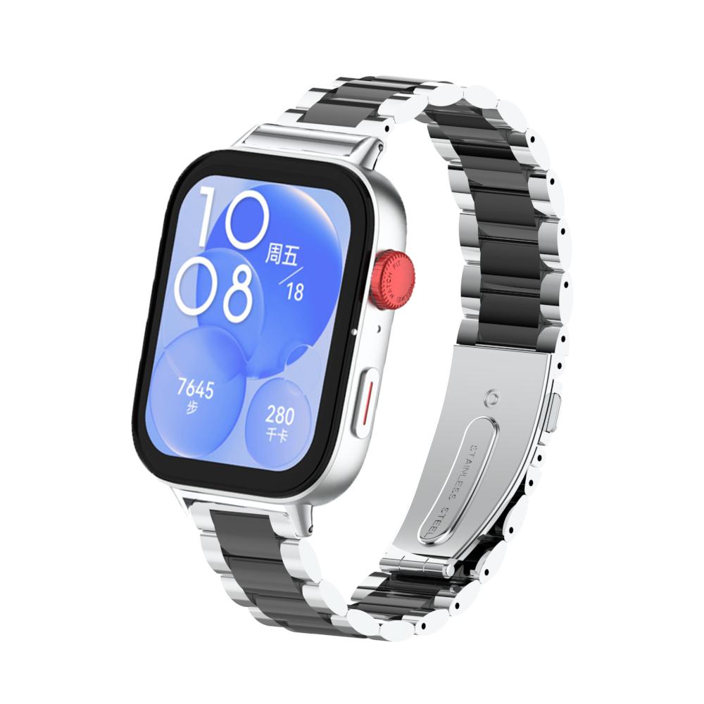 Pulseira de aço inoxidável para Huawei Watch Fit 3 Pulseira de metal de substituição rápida Pulseira para Huawei Fit 3 Smartwatch Correa
