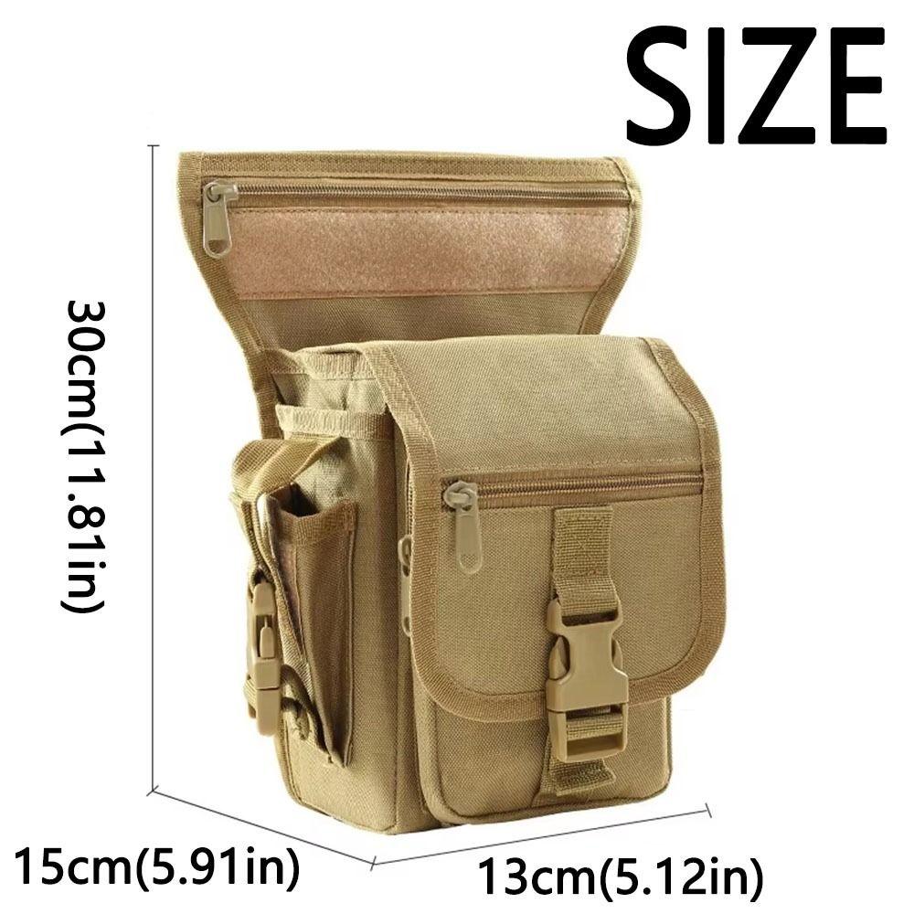 Multiple Pockets Drop Leg Bag Durable Drop Leg Belt Pouch  Outdoor Equipment Bag