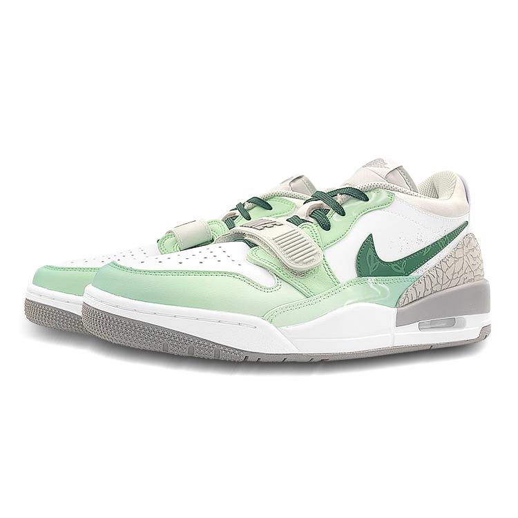 Jordan Legacy 312 Low top Skateboard Shoes Men's White Green Gray FV8115-101(Team116-312)