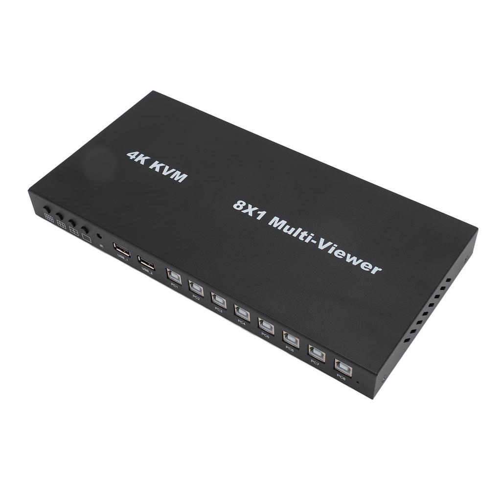 HD Multimedia Interface Splitter Professional 4K 30Hz 8 in 1 Out HD Multimedia Interface KVM Switch