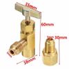 New R134A To R12 Top Mount Can Taper With Shut-Off Valve 1/2 To 1/4 Flare Tube