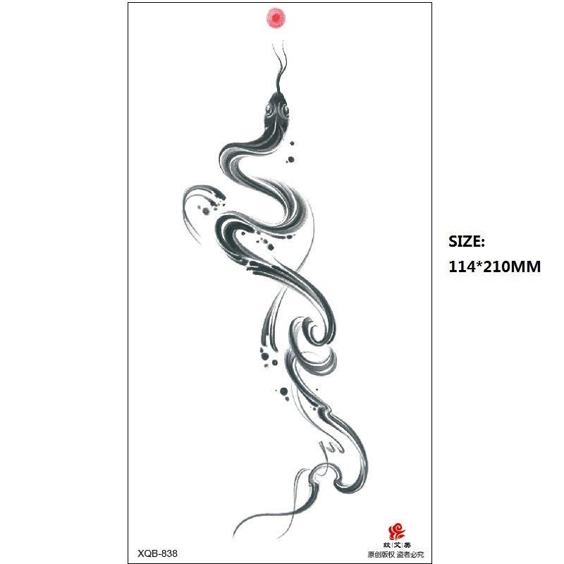 Men'S Auspicious Animal Hand-Painted Color Temporary Waterproof Tattoo Sticker Simulation Tattoo Sticker