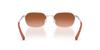 Armani Exchange Sunglasses Matte Silver Orange Gradient Brown 54mm 60207854 0AX2056S [ARMANI EXCHANGE]