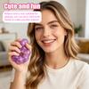 Glitter Donut Shaped Squishy Bracelet Sensory Fidget Toy Soft Stretchable Hand Wristband for Stress Relief and Focus Random Style