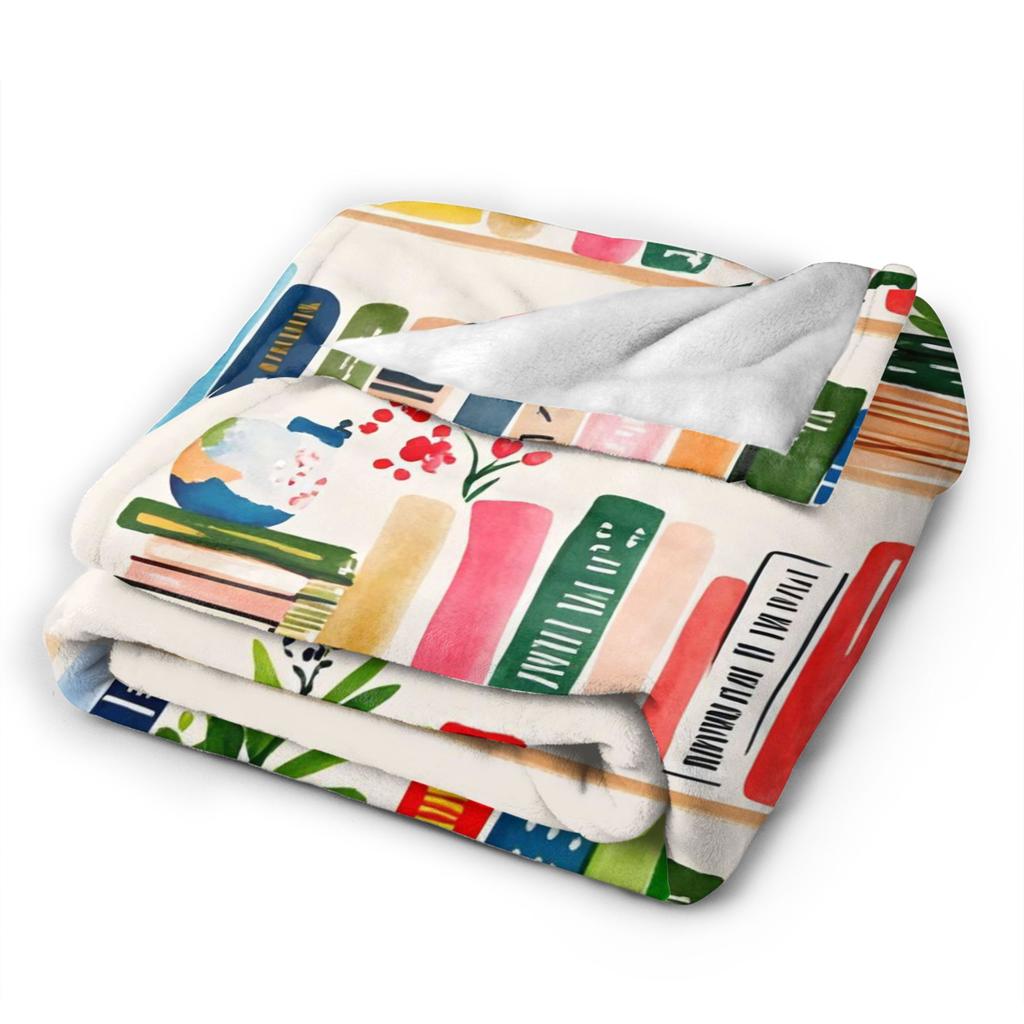 Book Lover Warm Comfy Blanket  Print Camping Throw Blanket Couch Bed Flannel Bedspread Sofa Bed Cover