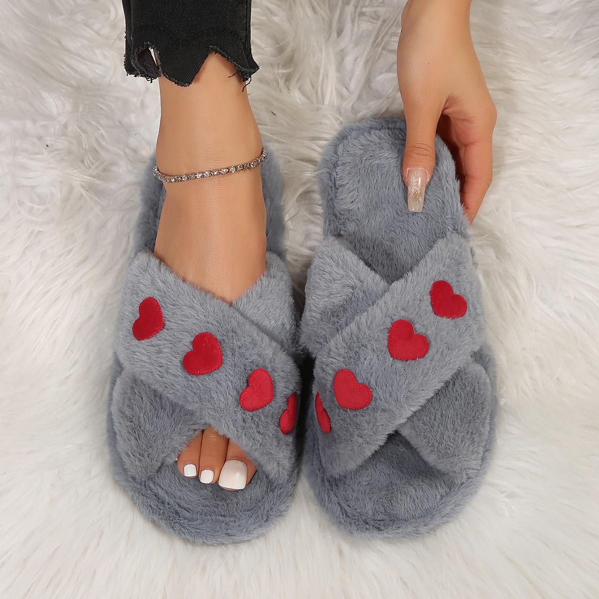 

Модные женские тапочки Зима Новая мода Повседневные плюшевые с мелким вырезом Домашние уличные Повседневные тапочки для спальни Однотонные тапочки Женские шлепанцы Женские 36-37 серый